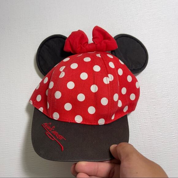 Disney Parks Disneyland Minnie Mouse Ears Youth Snapback Cap Hat - Picture 6 of 8